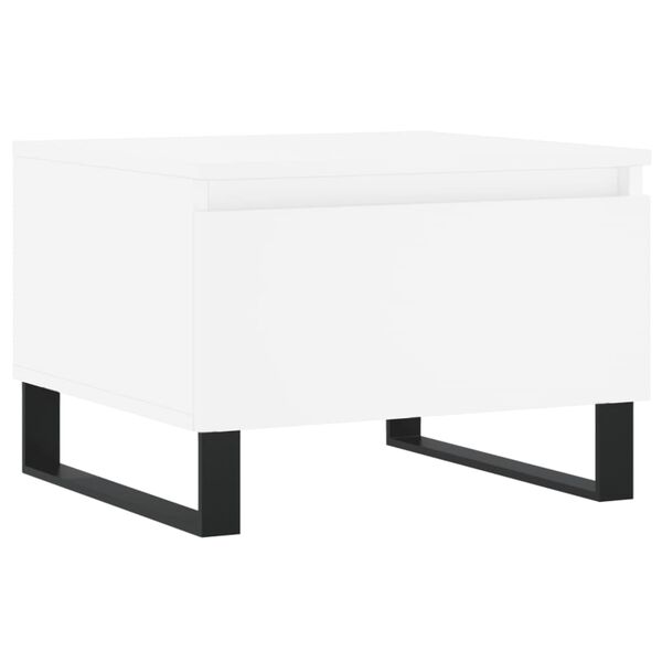 vidaXL Τραπεζάκια Σαλονιού 2 τεμ. Λευκά 50 x 46 x 35 εκ. Επεξεργ. Ξύλο