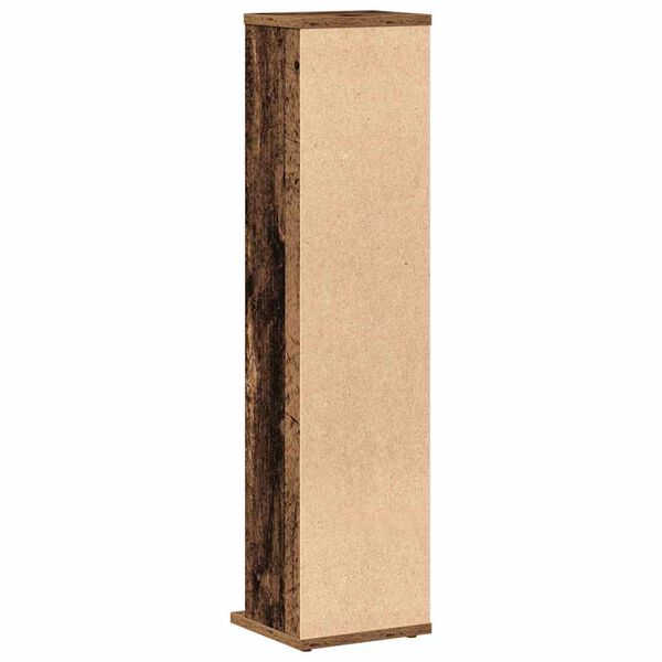 vidaXL Έπιπλο για CD Παλιό ξύλο 21 x 20 x 88 εκ από Επεξεργασμένο Ξύλο