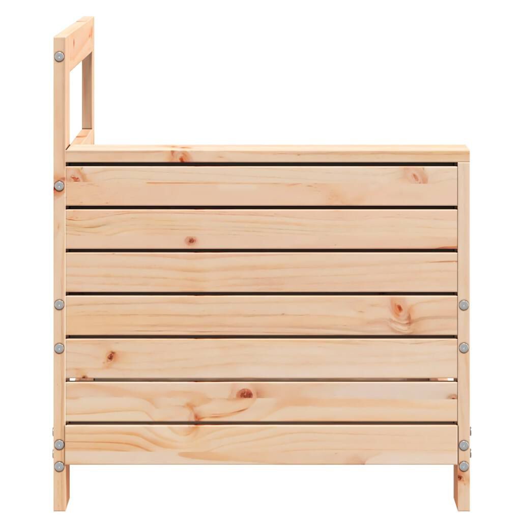 vidaXL Καναπές Κήπου με Μπράτσα 69x62x70,5 εκ. Μασίφ Ξύλο Πεύκου
