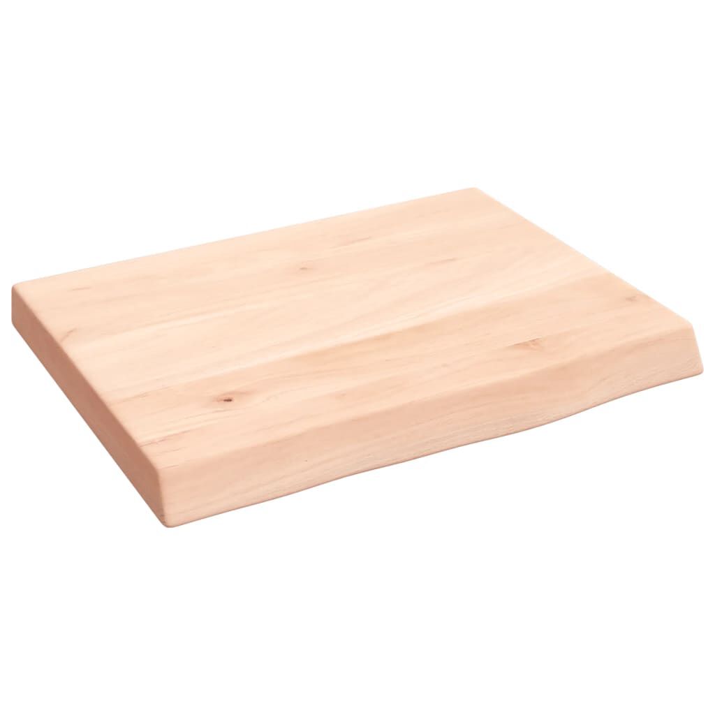 vidaXL Πάγκος Μπάνιου 40x30x(2-4) εκ. από Ακατέργαστο Μασίφ Ξύλο