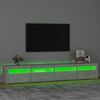 vidaXL Έπιπλο Τηλεόρασης με LED Γκρι Σκυροδέματος 240 x 35 x 40 εκ.