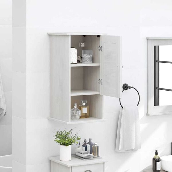 vidaXL Τοίχου Ντουλάπα Μπάνιου VIGO Λευκό 37 x 34 x 71.5 εκ.
