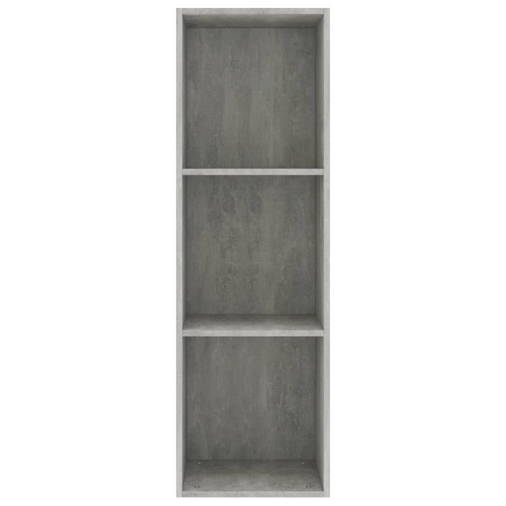 vidaXL Βιβλιοθήκη/Έπιπλο TV Γκρι Σκυροδέματος 36x30x114 εκ Επεξ. Ξύλο