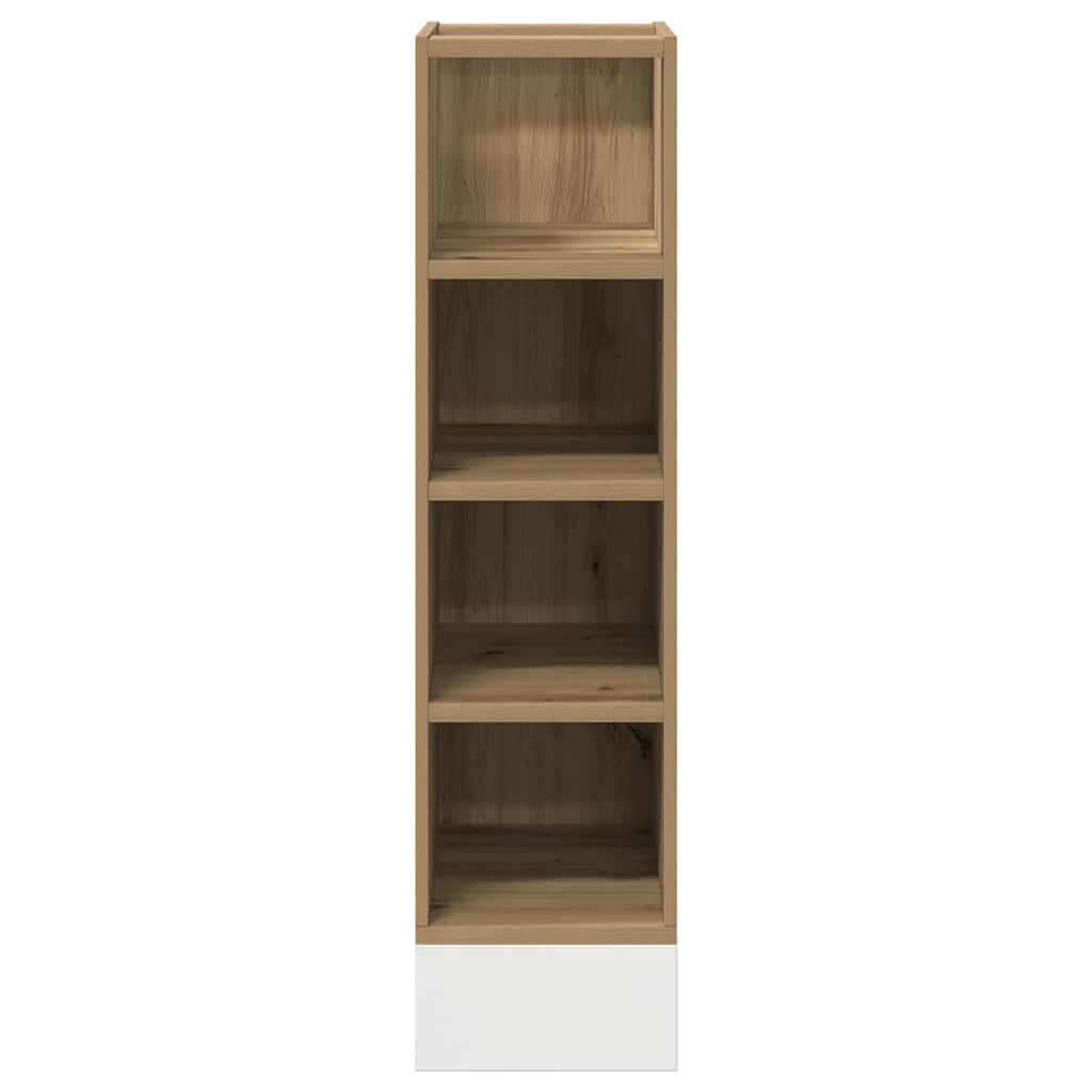 vidaXL Ντουλάπι Δαπέδου Riga Δρυς τεχνίτης 20x44,5x81,5εκ. Μοριοσανίδα
