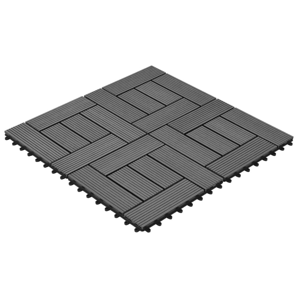 Πλακάκια Deck 11 τεμ. Γκρι 30 x 30 εκ. / 1 τ.μ. WPC