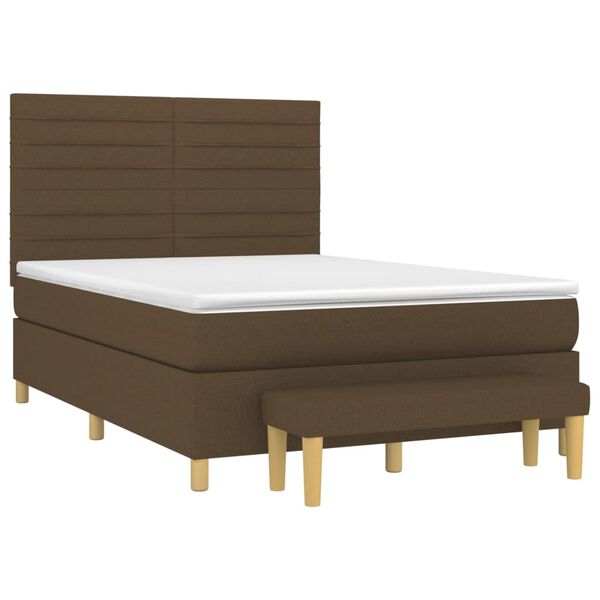 vidaXL &Kappa;&rho;&epsilon;&beta;ά&tau;&iota; Boxspring &mu;&epsilon; &Sigma;&tau;&rho;ώ&mu;&alpha; &Sigma;&kappa;&omicron;ύ&rho;&omicron; &Kappa;&alpha;&phi;έ 140x200 &epsilon;&kappa; &Upsilon;&phi;&alpha;&sigma;&mu;ά&tau;&iota;&nu;&omicron;