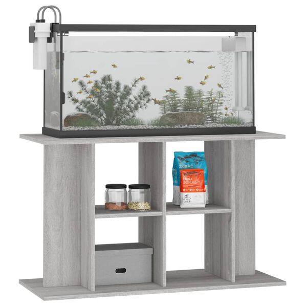 vidaXL Βάση Ενυδρείου Γκρι Sonoma 100x40x60 εκ. από Επεξεργασμένο Ξύλο