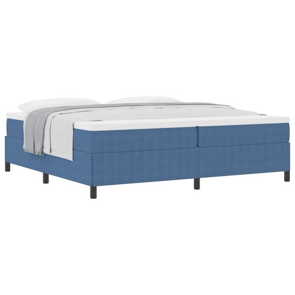 vidaXL Σκελετός Κρεβατιού Μπλε 200 x 200 cm Βελούδο