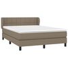 vidaXL &Kappa;&rho;&epsilon;&beta;ά&tau;&iota; Boxspring &mu;&epsilon; &Sigma;&tau;&rho;ώ&mu;&alpha; Taupe 140x190 &epsilon;&kappa;. &Upsilon;&phi;&alpha;&sigma;&mu;ά&tau;&iota;&nu;&omicron;