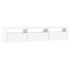 vidaXL Έπιπλο Τηλεόρασης με LED Λευκό 180 x 35 x 40 εκ.