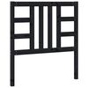 vidaXL Κεφαλάρι Κρεβατιού Μαύρο 96 x 4 x 100 εκ. από Μασίφ Ξύλο Πεύκου