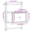 vidaXL Κομοδίνο Επιτοίχιο Sonoma Δρυς 35x30x51 εκ. από Επεξεργ. Ξύλο