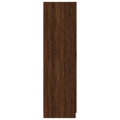 vidaXL Ντουλάπα Καφέ Δρυς 80 x 52 x 180 εκ. από Επεξεργασμένο Ξύλο