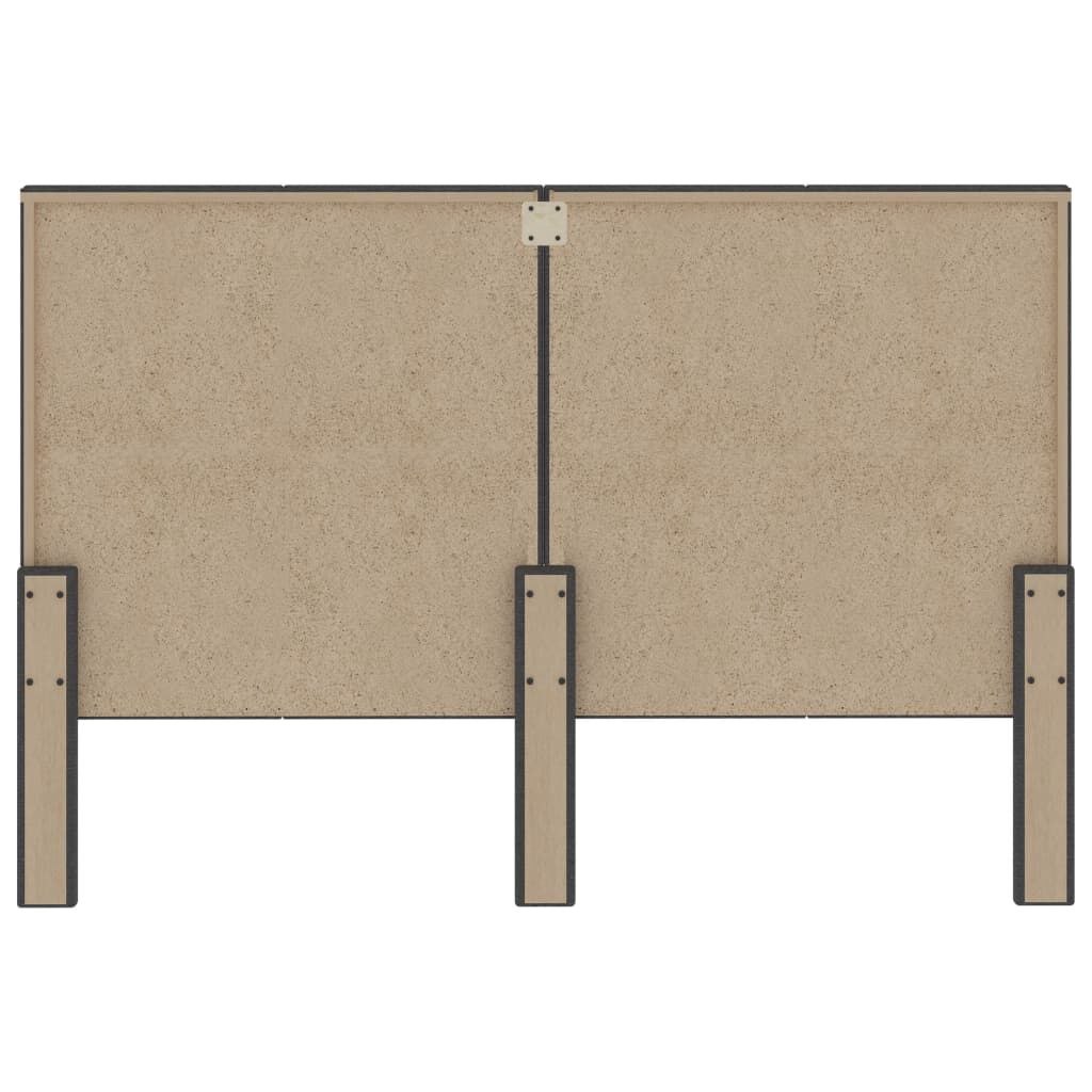 vidaXL Κρεβάτι Boxspring Σκούρο Γκρι 140 x 200 εκ. Υφασμάτινο