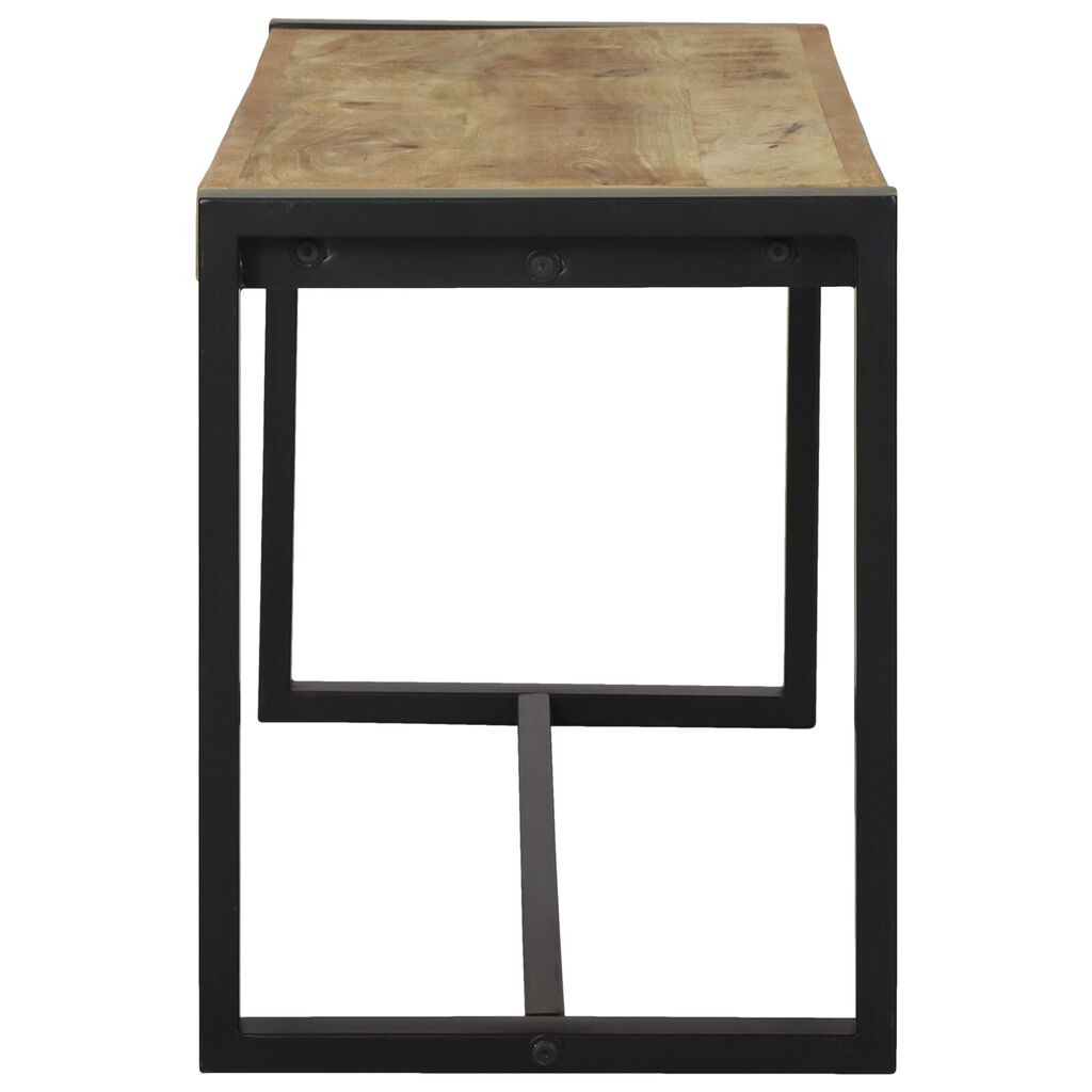 vidaXL Πάγκος Καφέ Μασίφ ξύλο μάνγκο 100 x 35 x 45 εκ. Ανθεκτικός
