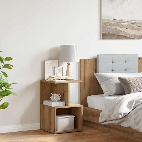 vidaXL Κομοδίνο ντουλάπι Artisan Oak 35x35x55 cm Κατασκευασμένο ξύλο