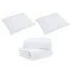 vidaXL Set Παπλώματος Χειμώνα με μαξιλάρι 3 pcs Λευκό 260 x 220 εκ.