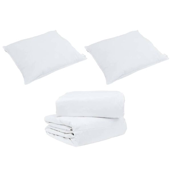 vidaXL Set Παπλώματος Χειμώνα με μαξιλάρι 3 pcs Λευκό 260 x 220 εκ.
