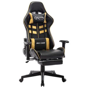 vidaXL &Kappa;&alpha;&rho;έ&kappa;&lambda;&alpha; Gaming &mu;&epsilon; &Upsilon;&pi;&omicron;&pi;ό&delta;&iota;&omicron; &Mu;&alpha;ύ&rho;&omicron;/&Chi;&rho;&upsilon;&sigma;ό&sigmaf; &alpha;&pi;ό &Sigma;&upsilon;&nu;&theta;&epsilon;&tau;&iota;&kappa;ό &Delta;έ&rho;&mu;&alpha;