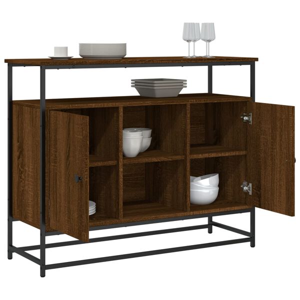 vidaXL Συρταριέρα Καφέ Δρυς 100x35x80 εκ. από Επεξεργασμένο Ξύλο
