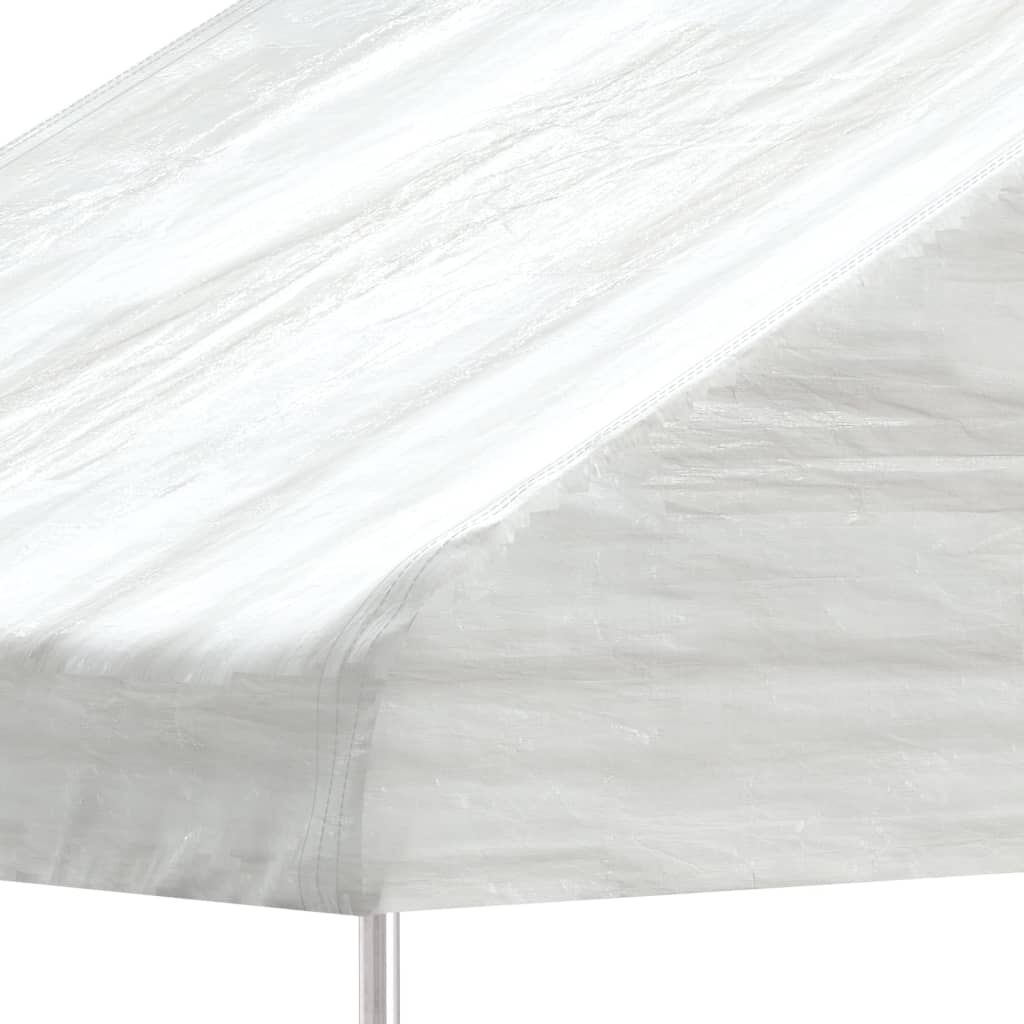 vidaXL Κιόσκι με Τέντα Λευκό 15,61 x 2,28 x 2,69 μ. από Πολυαιθυλένιο