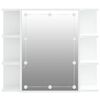 vidaXL Έπιπλο Καθρέπτη με LED Λευκό 70 x 16,5 x 60 εκ.