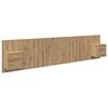vidaXL &Kappa;&epsilon;&phi;&alpha;&lambda;ή &kappa;&rho;&epsilon;&beta;&alpha;&tau;&iota;&omicron;ύ &mu;&epsilon; &kappa;&omicron;&mu;&omicron;&delta;ί&nu;&omicron; 3 pcs Artisan Oak