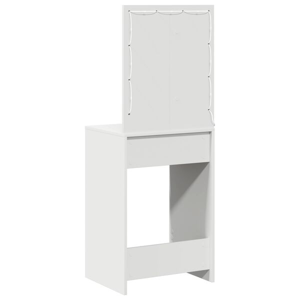 vidaXL Κομοδίνο με συρτάρι Λευκό 50 x 41 x 135 εκ Επεξεργασμένο ξύλο