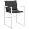 vidaXL Σέτ φαγητού για κήπο 5 pcs Λευκό 140 x 70 x 73 cm
