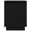 vidaXL Κομοδίνο με φώτα LED Μαύρο 38x34x50 cm