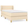 vidaXL &Kappa;&rho;&epsilon;&beta;ά&tau;&iota; Boxspring &mu;&epsilon; &Sigma;&tau;&rho;ώ&mu;&alpha; &Kappa;&rho;&epsilon;&mu; 90x190 &epsilon;&kappa;.&Upsilon;&phi;&alpha;&sigma;&mu;ά&tau;&iota;&nu;&omicron;
