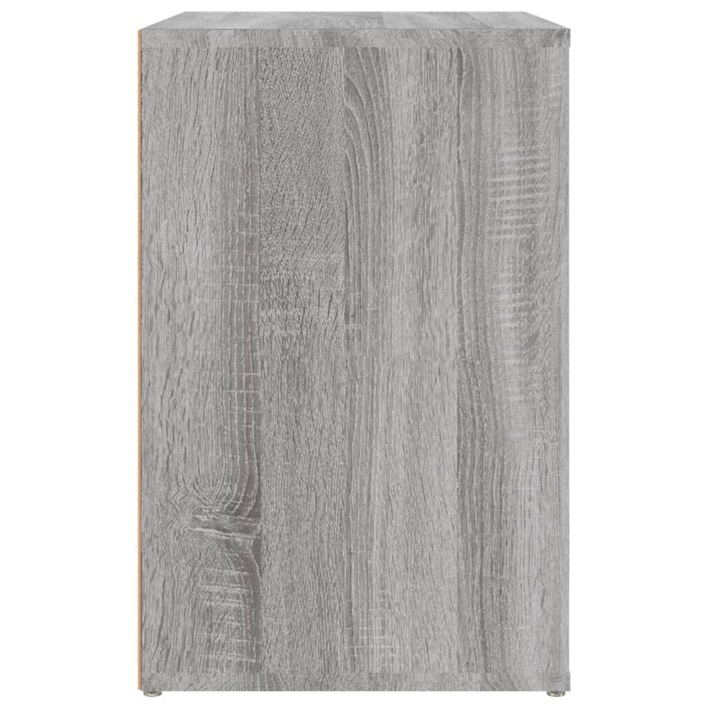 vidaXL Παπουτσοθήκη Γκρι Sonoma 130x35x54 εκ. από Επεξεργασμένο Ξύλο