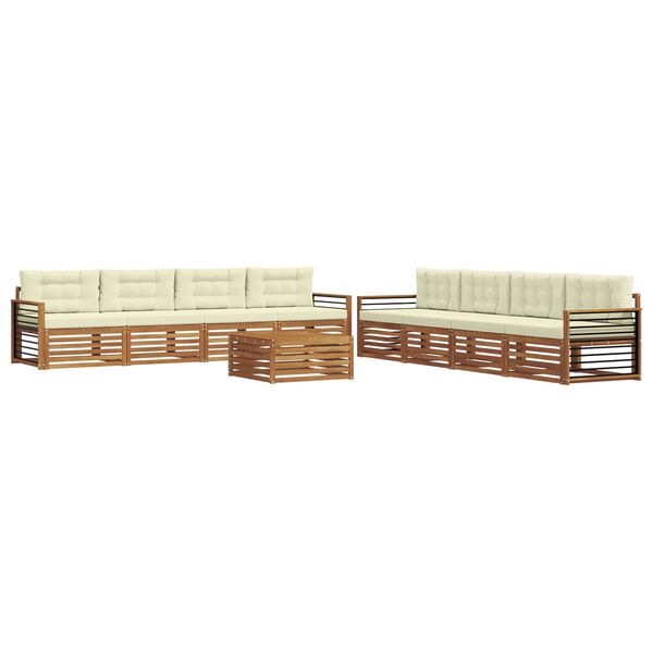 vidaXL &Sigma;&epsilon;&iota;&rho;ά &Kappa;&alpha;&nu;&alpha;&pi;έ &Epsilon;&xi;&omega;&tau;&epsilon;&rho;&iota;&kappa;&omicron;ύ &mu;&epsilon; &mu;&alpha;&xi;&iota;&lambda;ά&rho;&iota; 9 pcs &Phi;&upsilon;&sigma;&iota;&kappa;ό &kappa;&alpha;&iota; &Kappa;&rho;έ&mu;&alpha;