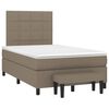 vidaXL &Kappa;&rho;&epsilon;&beta;ά&tau;&iota; Boxspring &mu;&epsilon; &Sigma;&tau;&rho;ώ&mu;&alpha; Taupe 120x190 &epsilon;&kappa;. &Upsilon;&phi;&alpha;&sigma;&mu;ά&tau;&iota;&nu;&omicron;