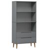 vidaXL &Beta;&iota;&beta;&lambda;&iota;&omicron;&theta;ή&kappa;&eta; MOLDE &Gamma;&kappa;&rho;&iota; 85x35x170,5 &epsilon;&kappa;. &alpha;&pi;ό &Mu;&alpha;&sigma;ί&phi; &Xi;ύ&lambda;&omicron; &Pi;&epsilon;ύ&kappa;&omicron;&upsilon;