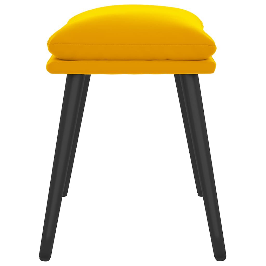 vidaXL Υποπόδιο Μουσταρδί 45x29,5x35 εκ. Βελούδινο