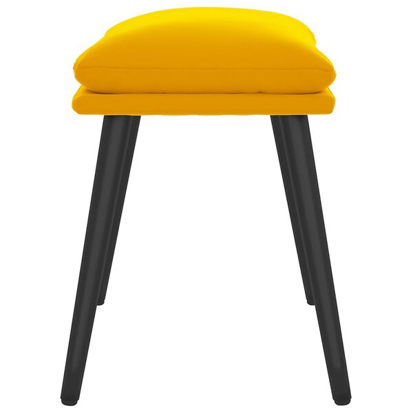 vidaXL Υποπόδιο Μουσταρδί 45x29,5x35 εκ. Βελούδινο