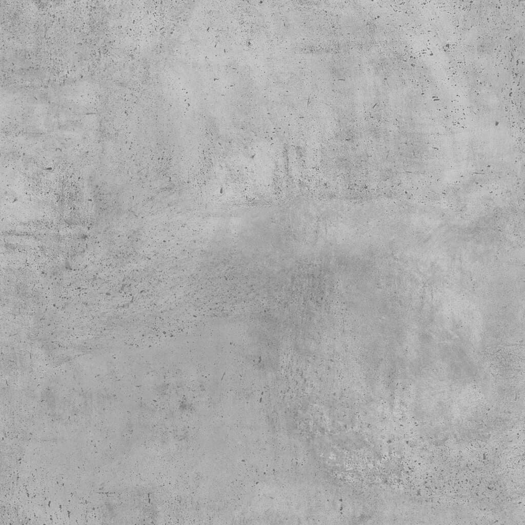vidaXL Κομοδίνο Γκρι Σκυροδέματος 35x37x50 εκ. με Γυάλινη Πόρτα