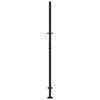 vidaXL Πύλη κήπου Μαύρη 105x180 cm Ατσάλινος σταυρός σχεδιασμού