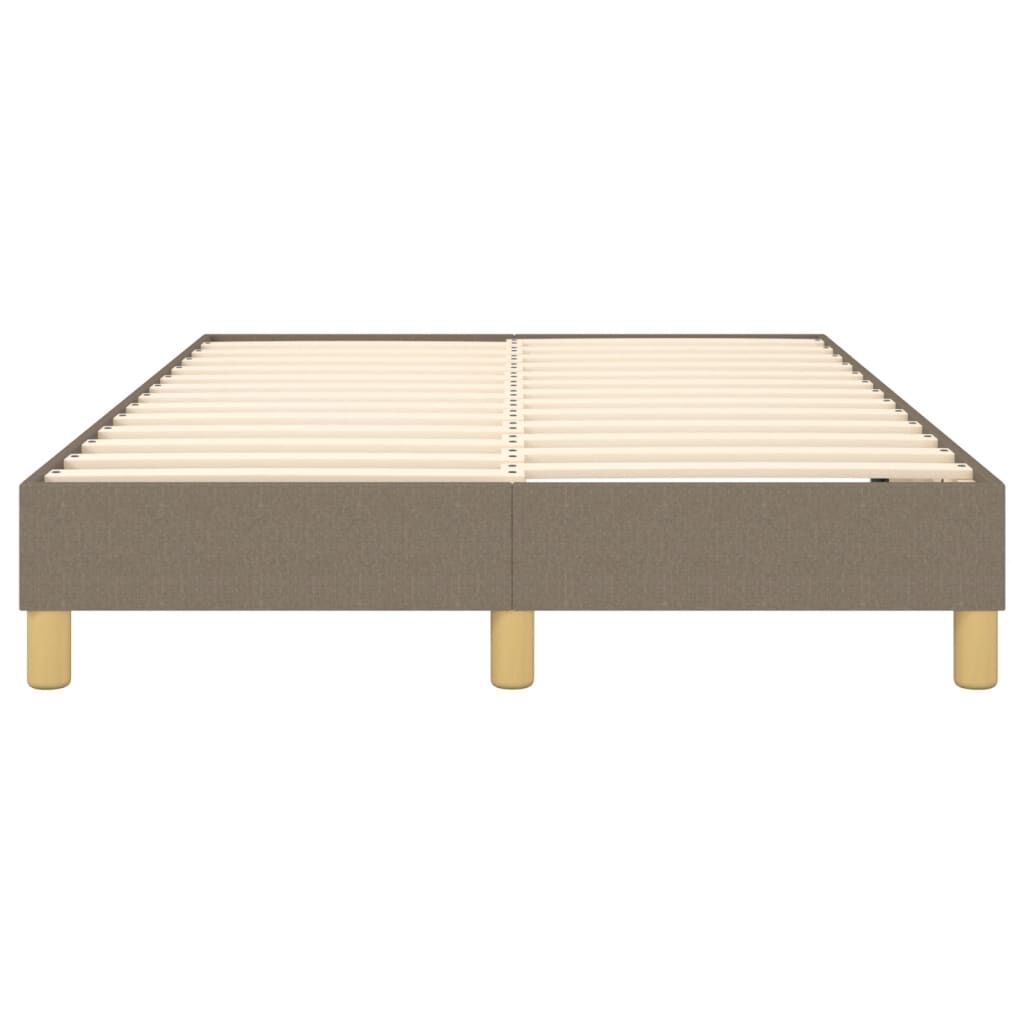 vidaXL Σκελετός Κρεβατιού Χωρίς Στρώμα Taupe 120x200 εκ. Υφασμάτινο