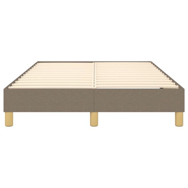 vidaXL Σκελετός Κρεβατιού Χωρίς Στρώμα Taupe 120x200 εκ. Υφασμάτινο