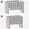 vidaXL Φωτιά Καφέ 50 x 30 x 40 εκ. Ατσάλι σκληρυθέν στον αέρα