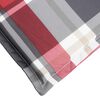 vidaXL Μαξιλάρι Ξαπλώστρας Κόκκινο Καρό 186x58x4 εκ. από Ύφασμα Oxford