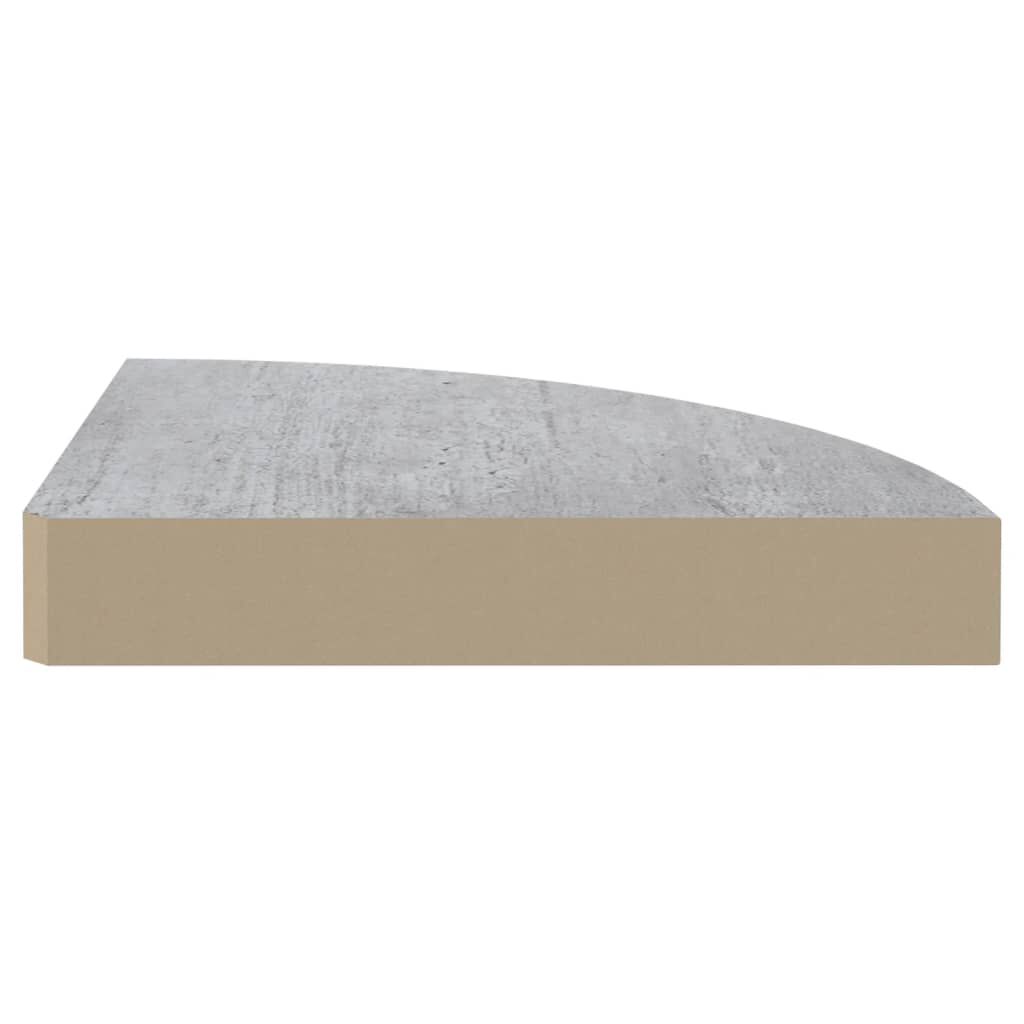 vidaXL Ράφια Τοίχου Γωνιακά 4 τεμ. Δρυς/Λευκό 25 x 25 x 3,8 εκ από MDF