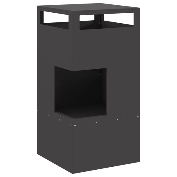 vidaXL Φλόγιστρο Μαύρο 50x50x100 εκ Ατσάλι