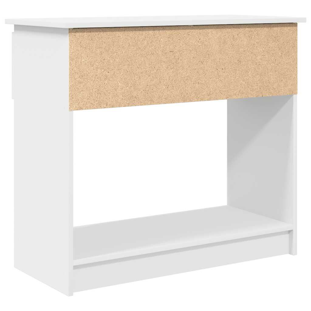 vidaXL Τραπέζι κονσόλας με συρτάρια Λευκό 85,5x38,5x74,5 cm