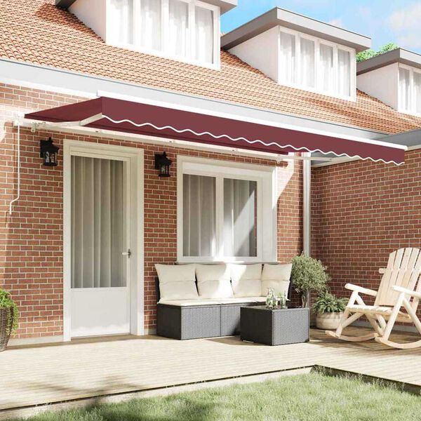 vidaXL Σκηνίτσα Αναδιπλούμενη Μπορντό 350 x 200 cm