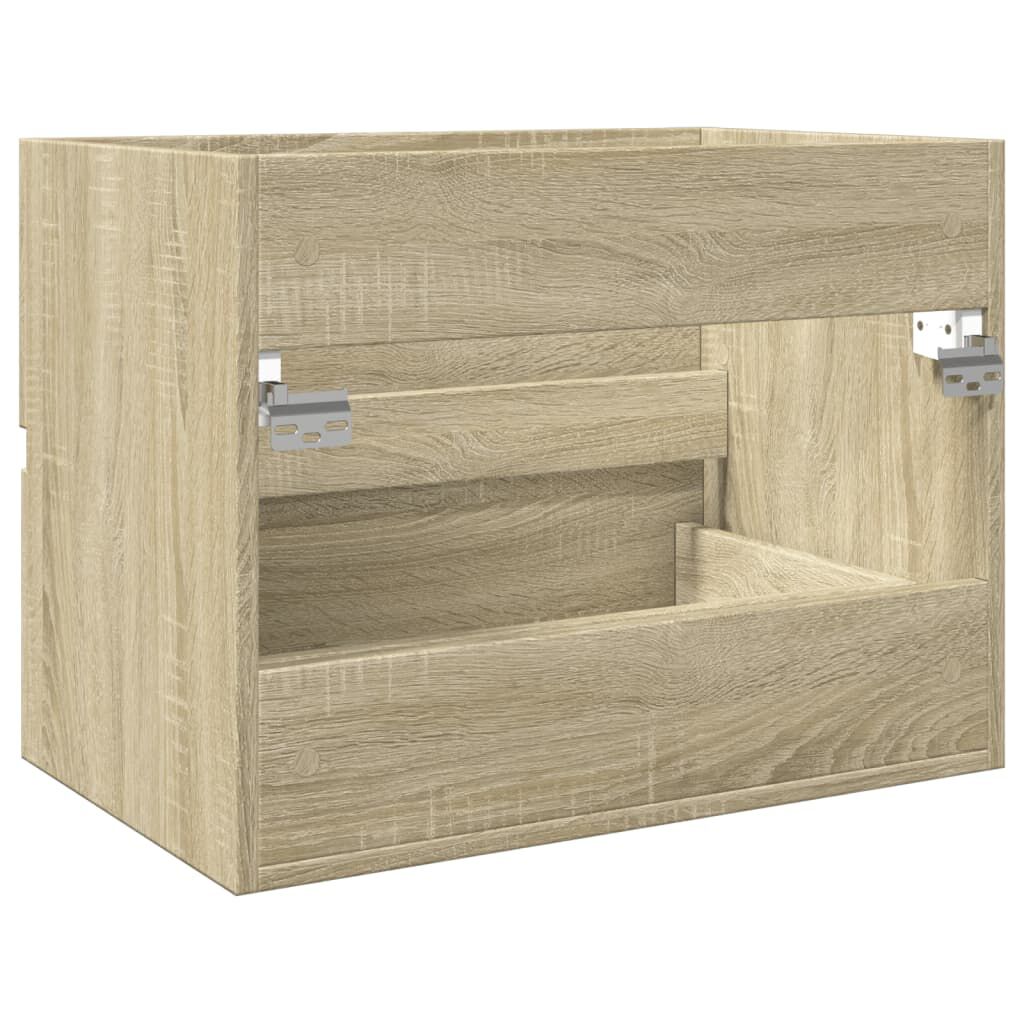 vidaXL Ντουλάπι Νιπτήρα Sonoma Δρυς 60x38,5x45 εκ. Επεξεργασμένο Ξύλο