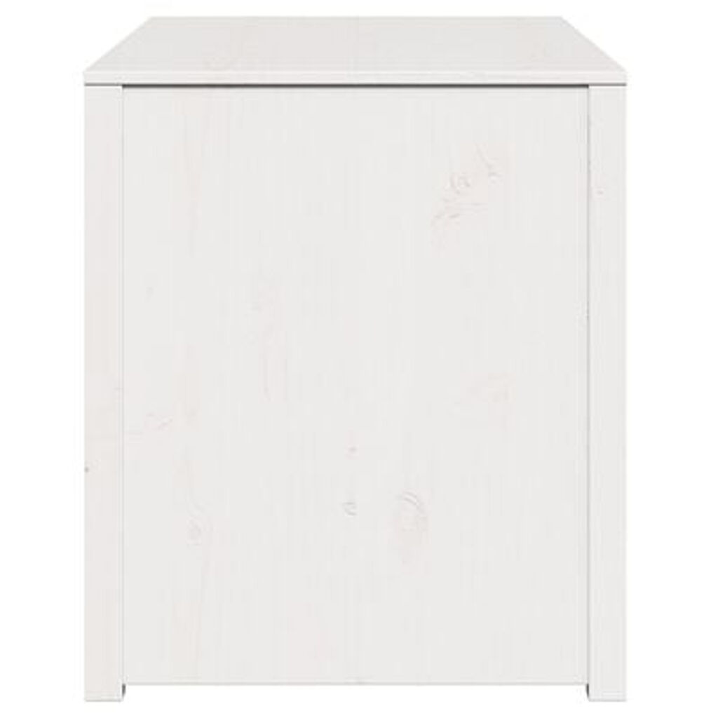 vidaXL Ντουλάπι Εξωτερικής Κουζίνας Λευκό 106x55x64 εκ. Μασίφ Ξύλο Πεύκου