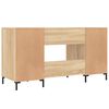 vidaXL Γραφείο Sonoma Δρυς 140 x 50 x 75 εκ. από Επεξεργασμένο Ξύλο